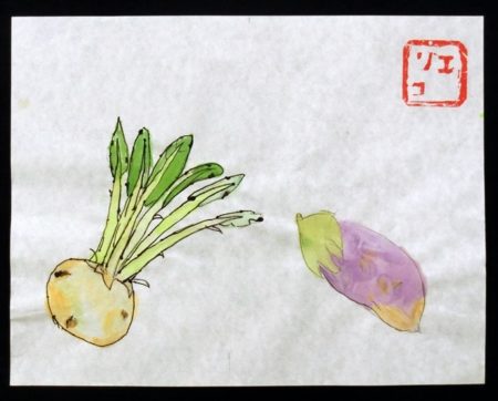 野菜の写生